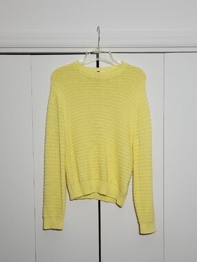 H&M Yellow Crewneck Sweater